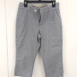 Riders by lee white and gray stripe pants size 8M